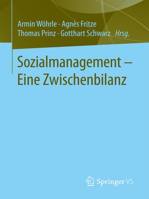 cover image of Sozialmanagement – Eine Zwischenbilanz